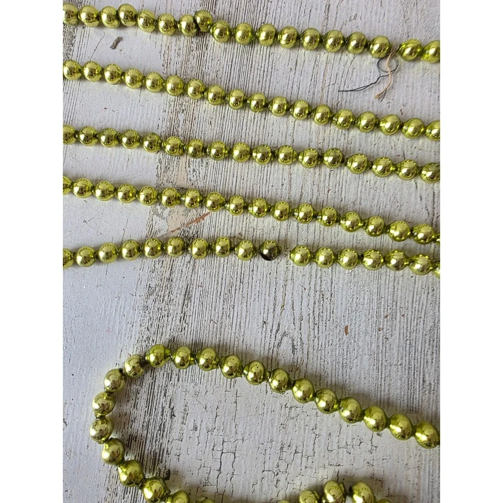 Vintage mercury glass green Garland 200